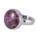 Unique Purple Copper Turquoise Gemstone with 925 Sterling Silver Simple Ring at Best Price